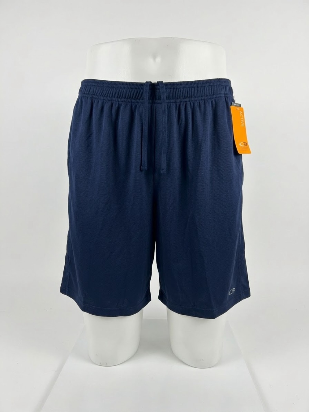 Men's Navy Athletic Drawstring Shorts